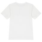 Boys White Logo T-Shirt, 4, hi-res