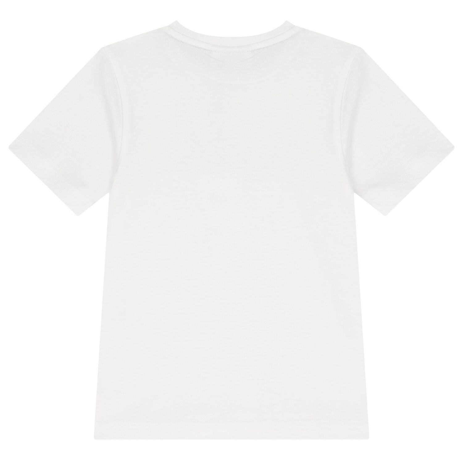Boys White Logo T-Shirt, 4, hi-res image number null