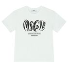 Boys White Logo T-Shirt, 2, hi-res