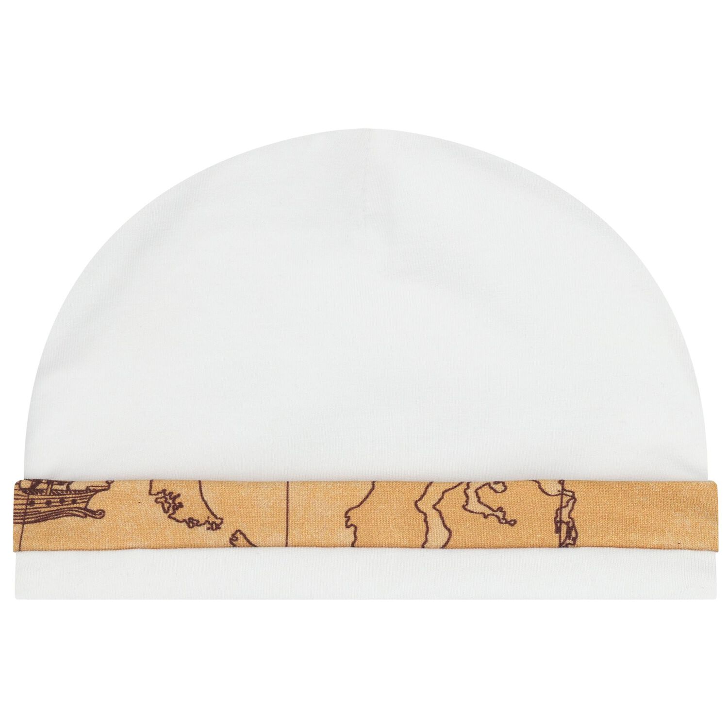 White & Beige Geo Map Babygrow Gift Set , 2, hi-res