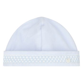 Baby Boys Blue Smocked Hat