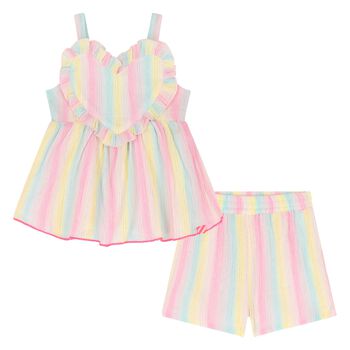 Younger Girls Rainbow Shorts Set