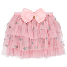 Girls Pink Tulle Skirt, 2, hi-res