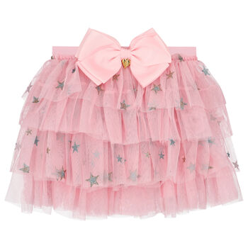 Girls Pink Tulle Skirt