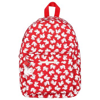 Girls Red & White Logo Dove Backpack ( 45cm )