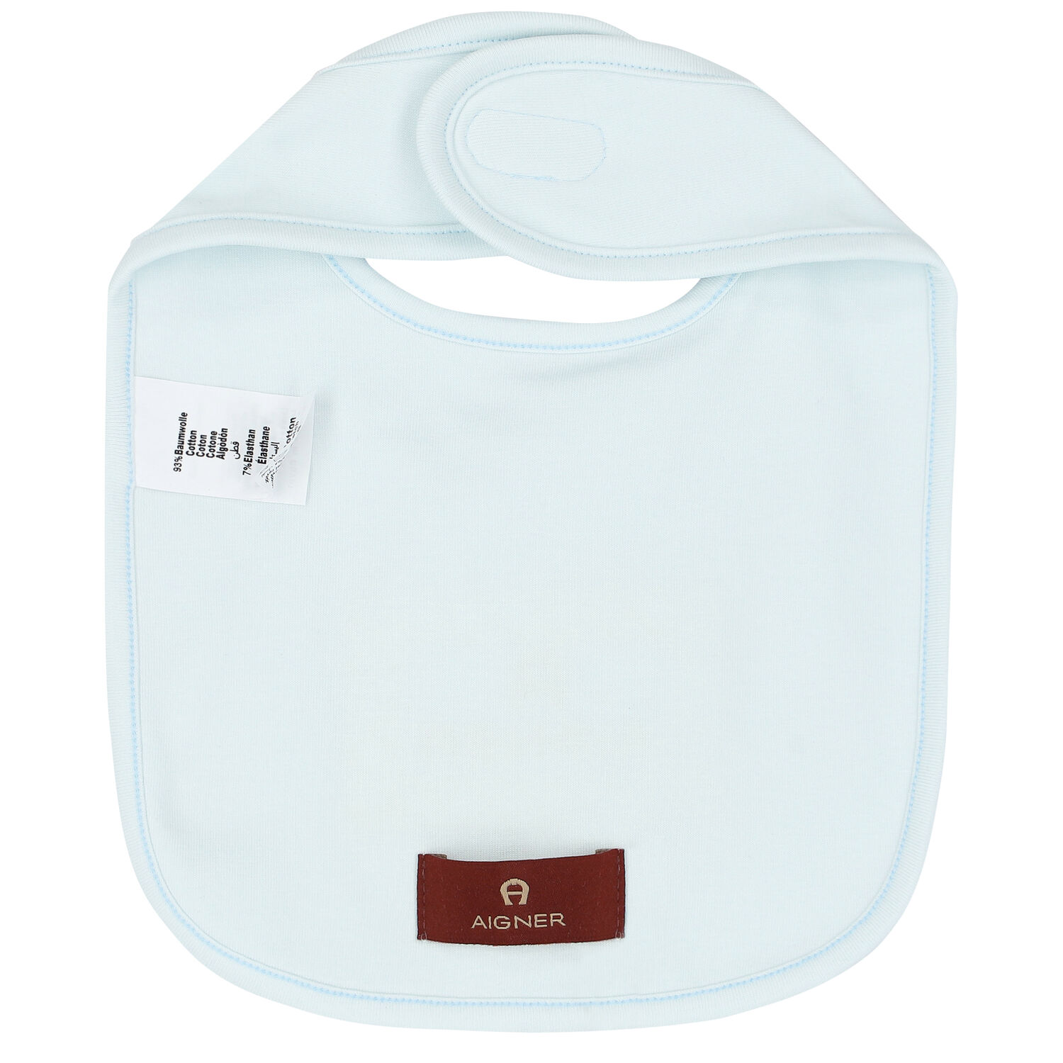 Blue & Gold Logo Baby Bib, 3, hi-res