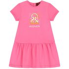 Younger Girls Pink Logo Bag Dress, 2, hi-res