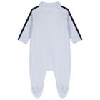Baby Boys Blue Logo Babygrow, 2, hi-res