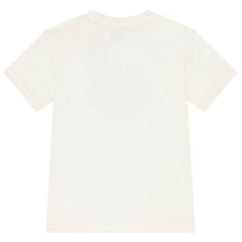 Boys Ivory Varsity Logo T-Shirt