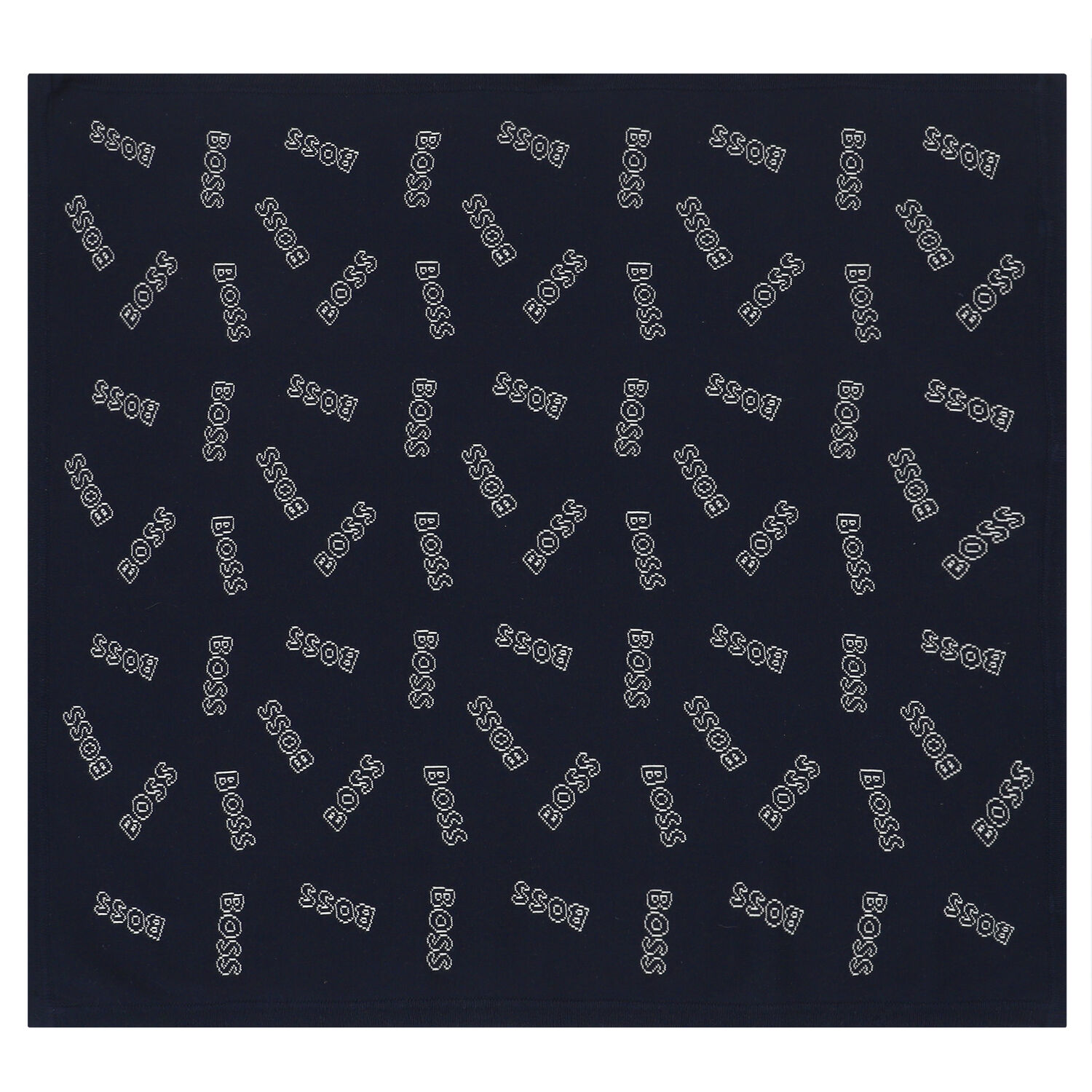 Baby Boys Navy Logo Blanket, 3, hi-res