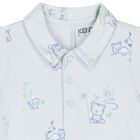 Baby Boys Blue Tiger Romper, 1, hi-res