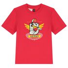 Boys Red & Black Mickey Mouse Shorts Set, 1, hi-res