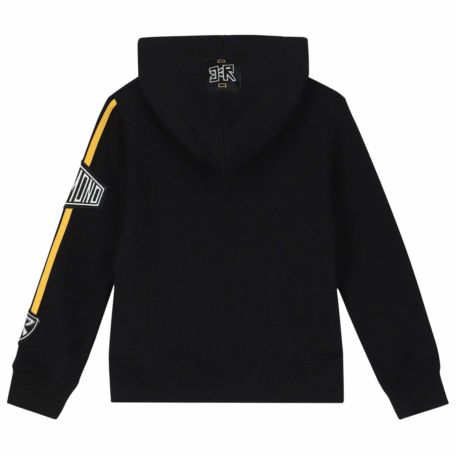 Boys Black Logo Hooded Top, 1, hi-res image number null