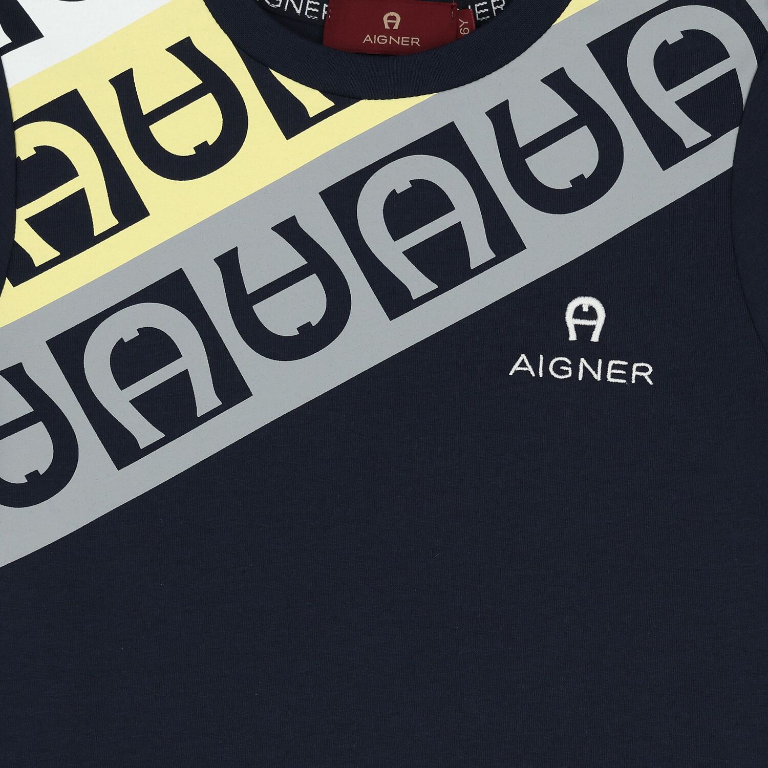 Boys Navy Blue Logo T-Shirt, 2, hi-res