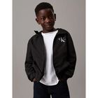 Boys Black Logo Jacket, 1, hi-res