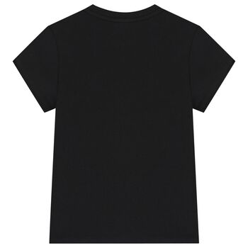 Girls Black Logo T-Shirt