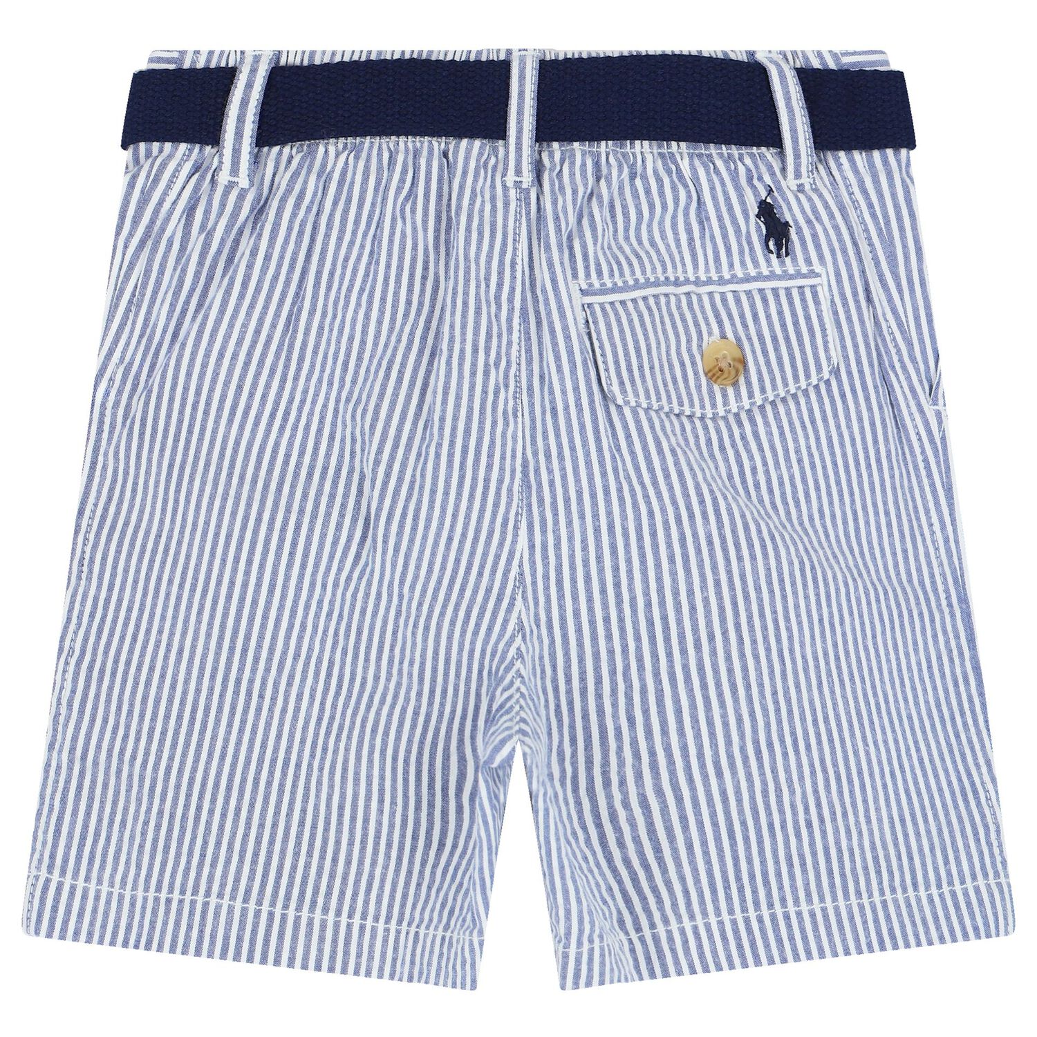 Baby Boys White & Blue Shorts Set, 1, hi-res image number null