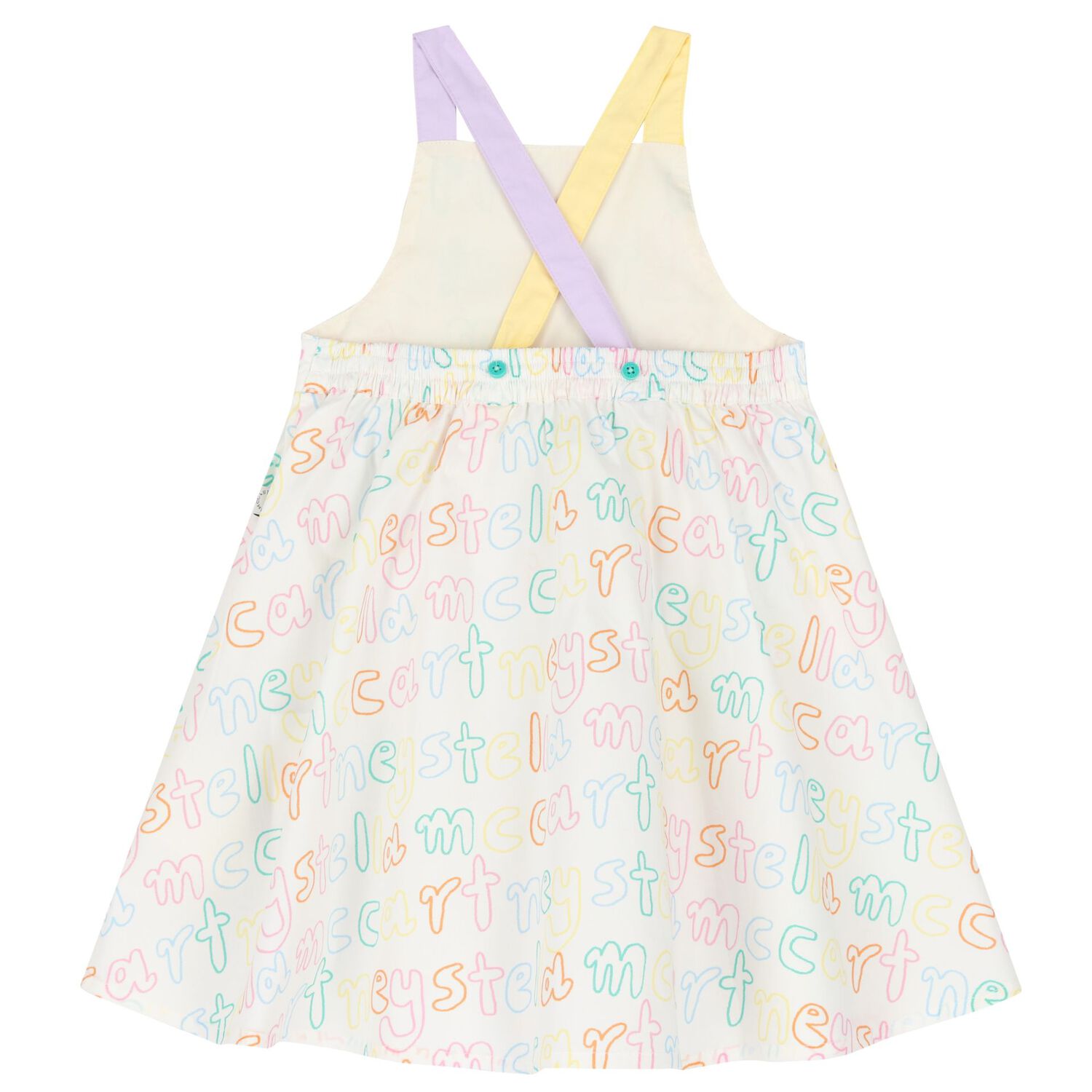 Younger Girls Ivory Logo Dress Set, 1, hi-res image number null