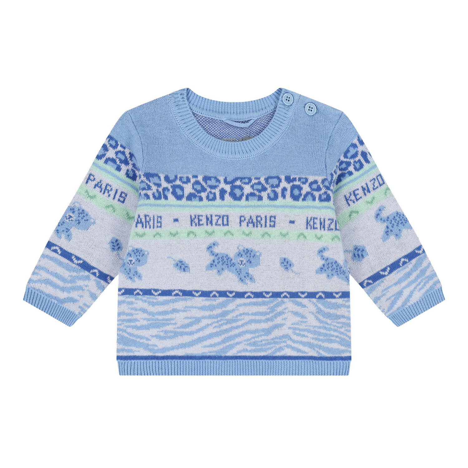 Baby Boys Blue Logo Trousers Set, 1, hi-res