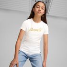 Girls White Logo T-Shirt, 3, hi-res