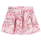 Girls Pink Floral Skirt, 1, hi-res