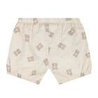 Baby Boys Ivory & Beige Teddy Bear Shorts Set, 1, hi-res