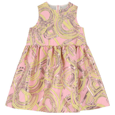 Girls Pink & Yellow Esploso Dress
