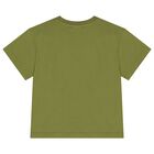 Boys Green Elephant Logo T-Shirt, 1, hi-res