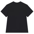 Girls Black Logo T-Shirt, 1, hi-res