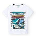 Boys White Whales T-Shirt, 1, hi-res