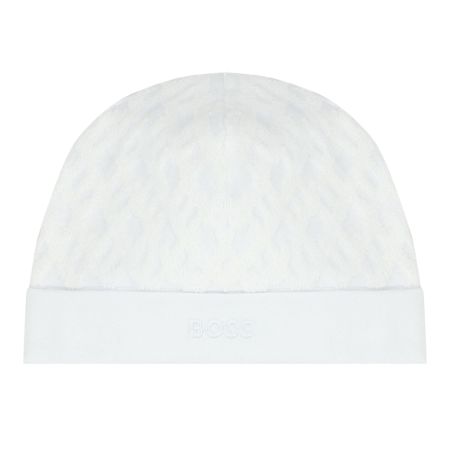 White Logo Babygrow & Hat Set, 2, hi-res image number null