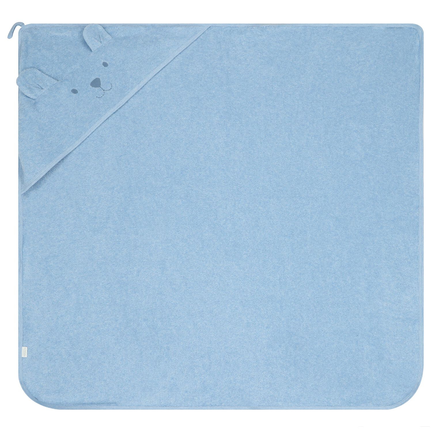 Baby Boys Blue Teddy Bear Hooded Towel, 1, hi-res image number null