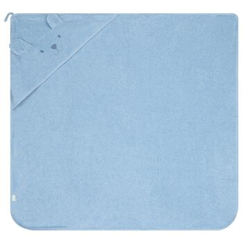 Baby Boys Blue Teddy Bear Hooded Towel
