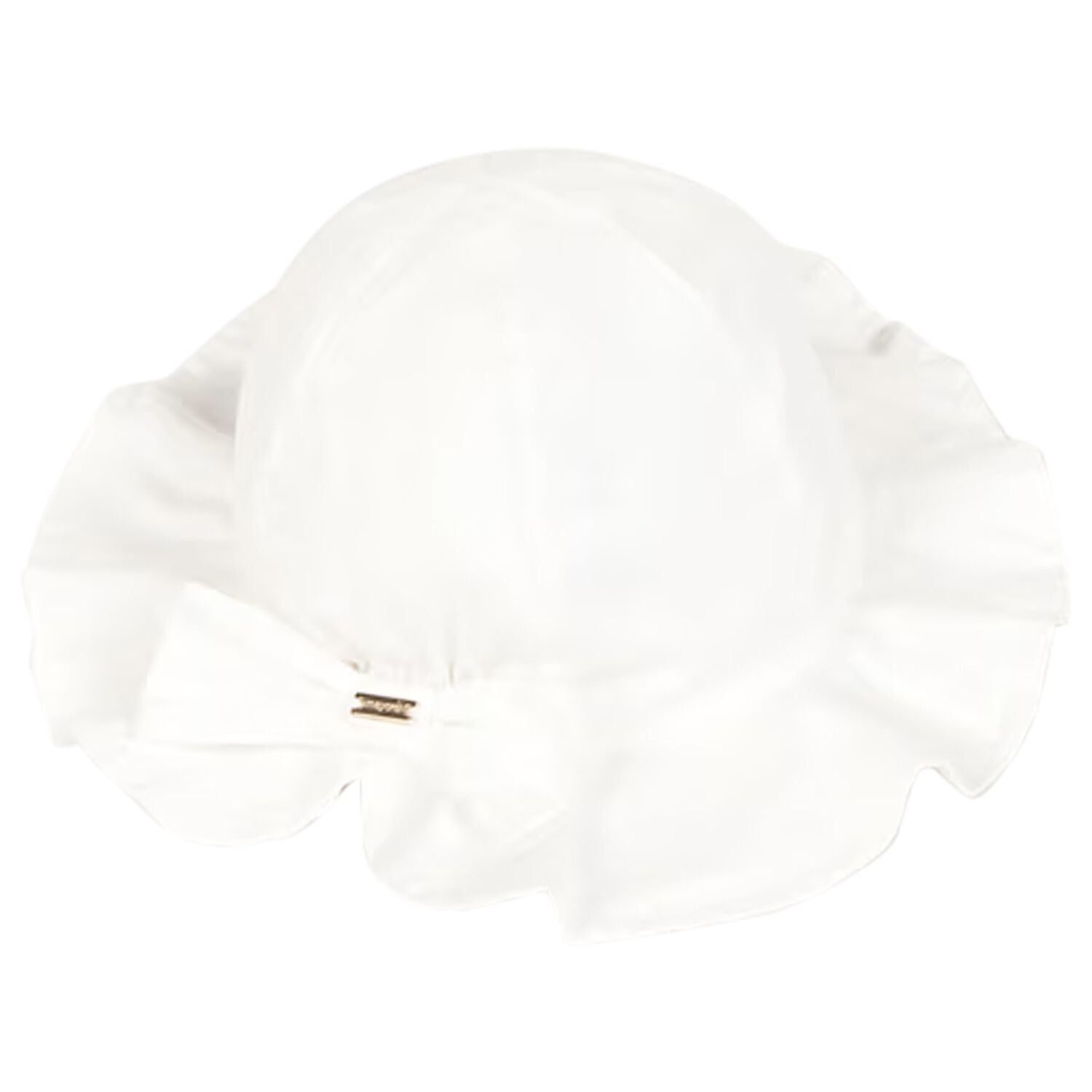 Younger Girls White Bow Hat, 2, hi-res