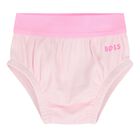 Baby Girls Pink Logo Dress Set, 1, hi-res