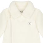Ivory Logo Sherpa Fleece Snowsuit, 1, hi-res