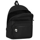 Boys Black Logo Backpack, 1, hi-res