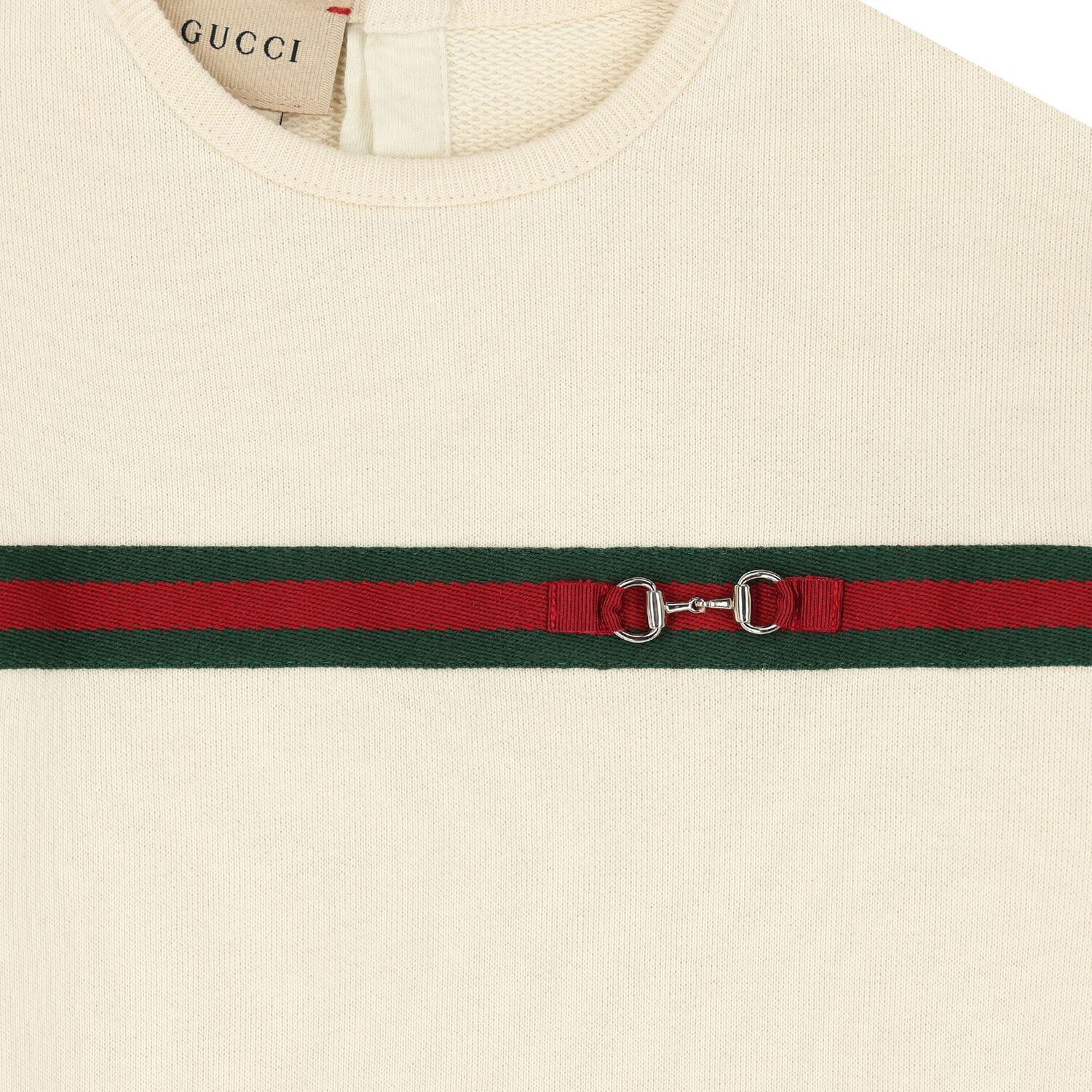 Ivory Web Striped Sweatshirt, 1, hi-res