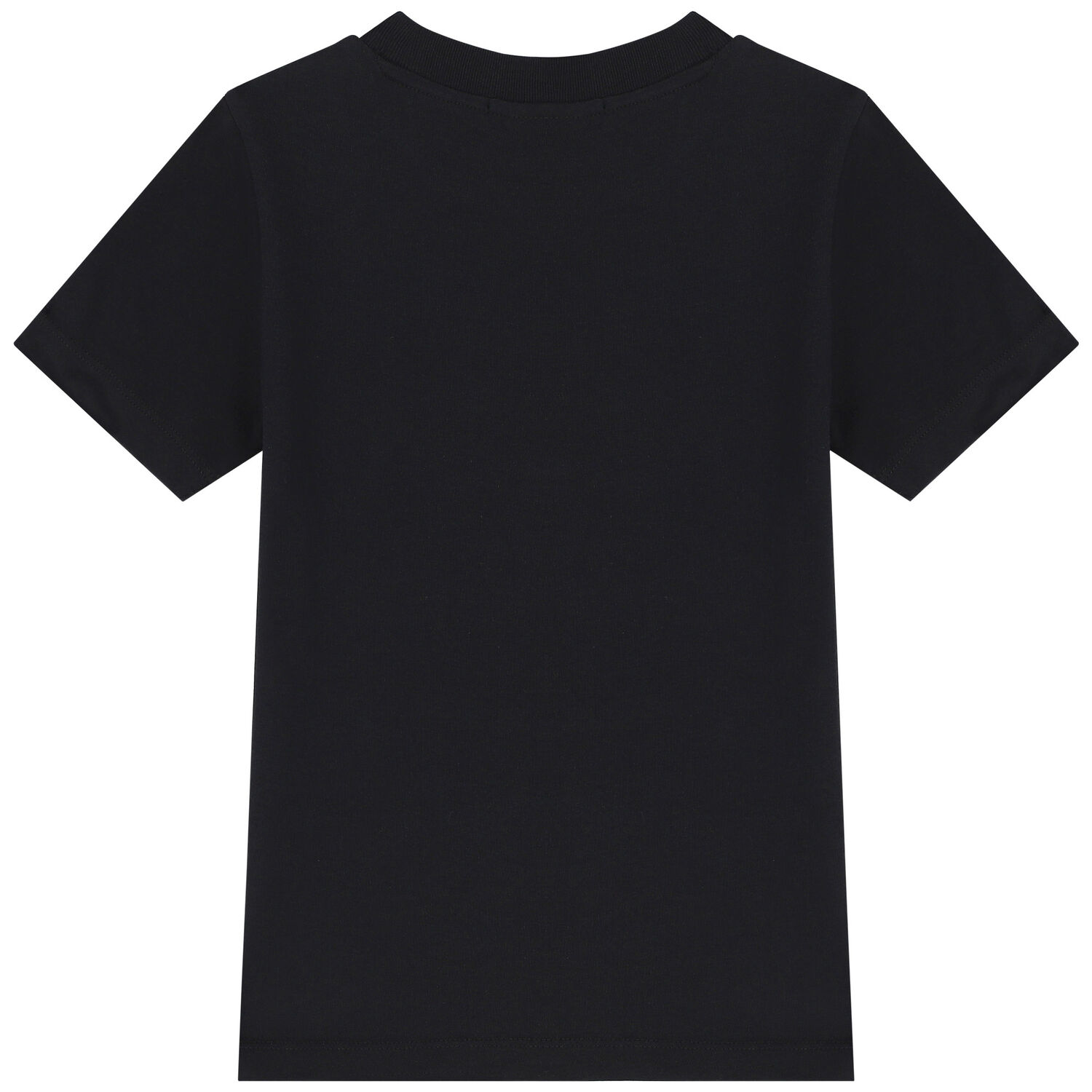 Girls Black Flower T-Shirt, 1, hi-res