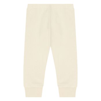 Ivory Web Striped Joggers