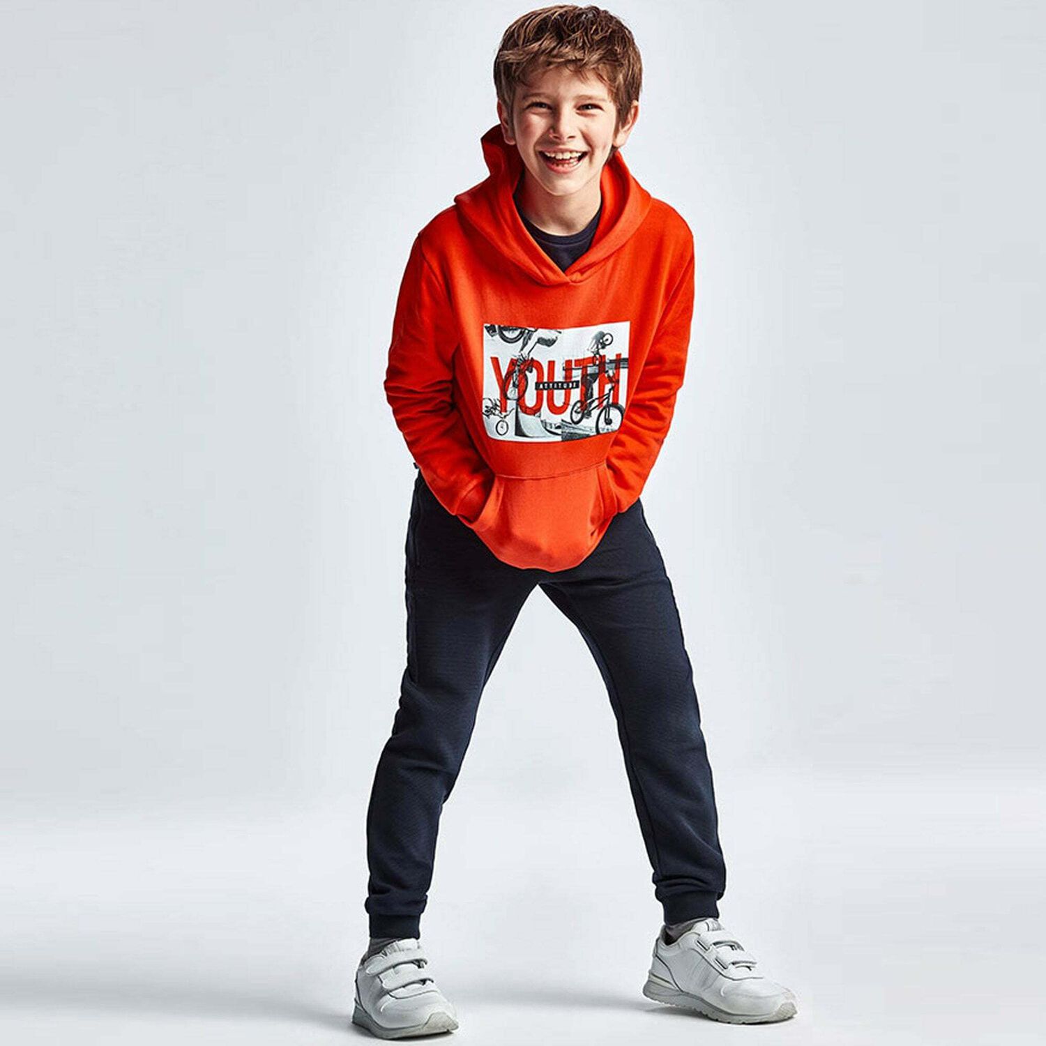 Boys Black Joggers, 1, hi-res