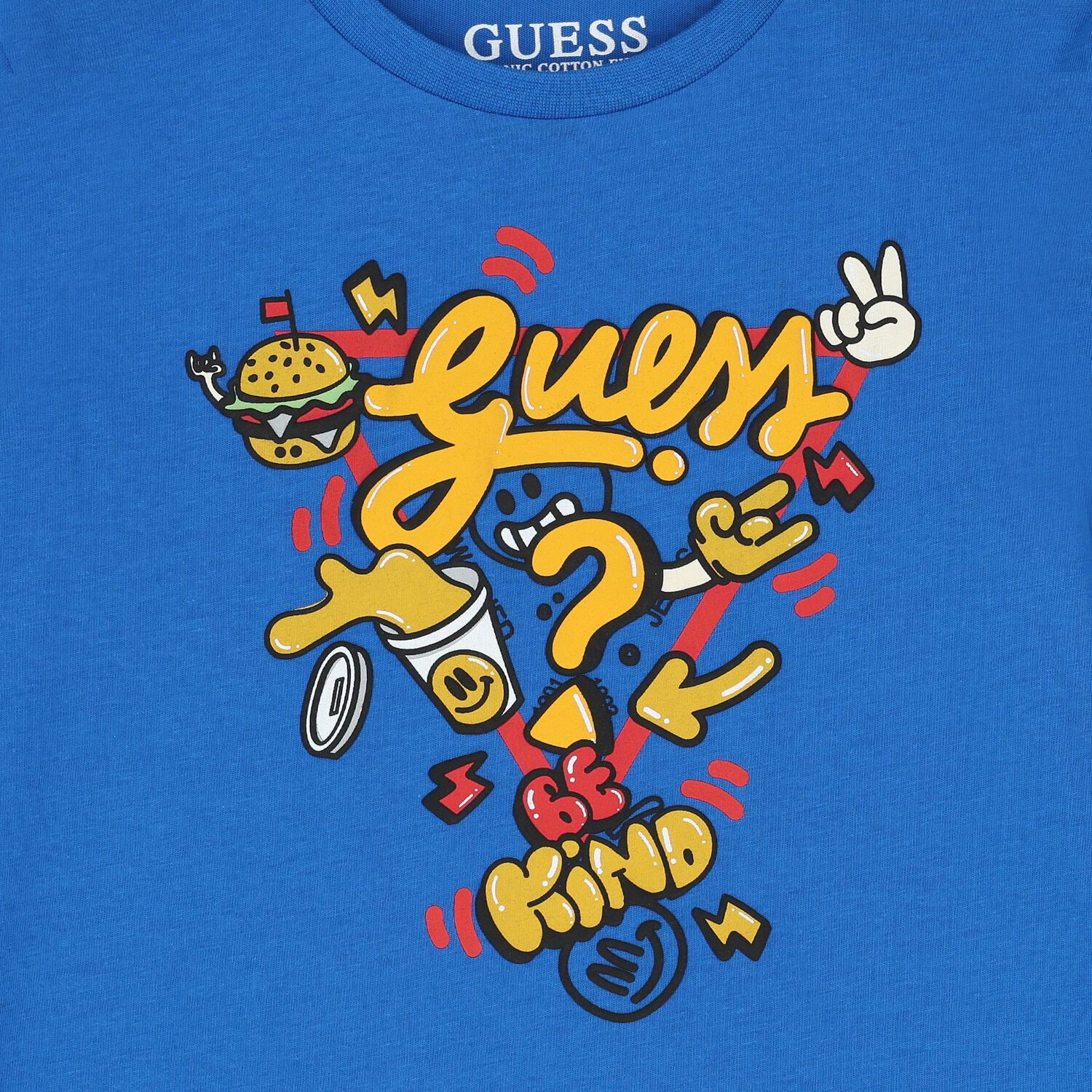 Boys Blue Logo Long Sleeve Top, 2, hi-res