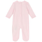 Baby Girls Pink Teddy Bear Babygrow, 1, hi-res