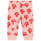 Younger Girls Pink & Red Mushroom Joggers, 1, hi-res