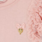 Girls Red Lace Top, 3, hi-res