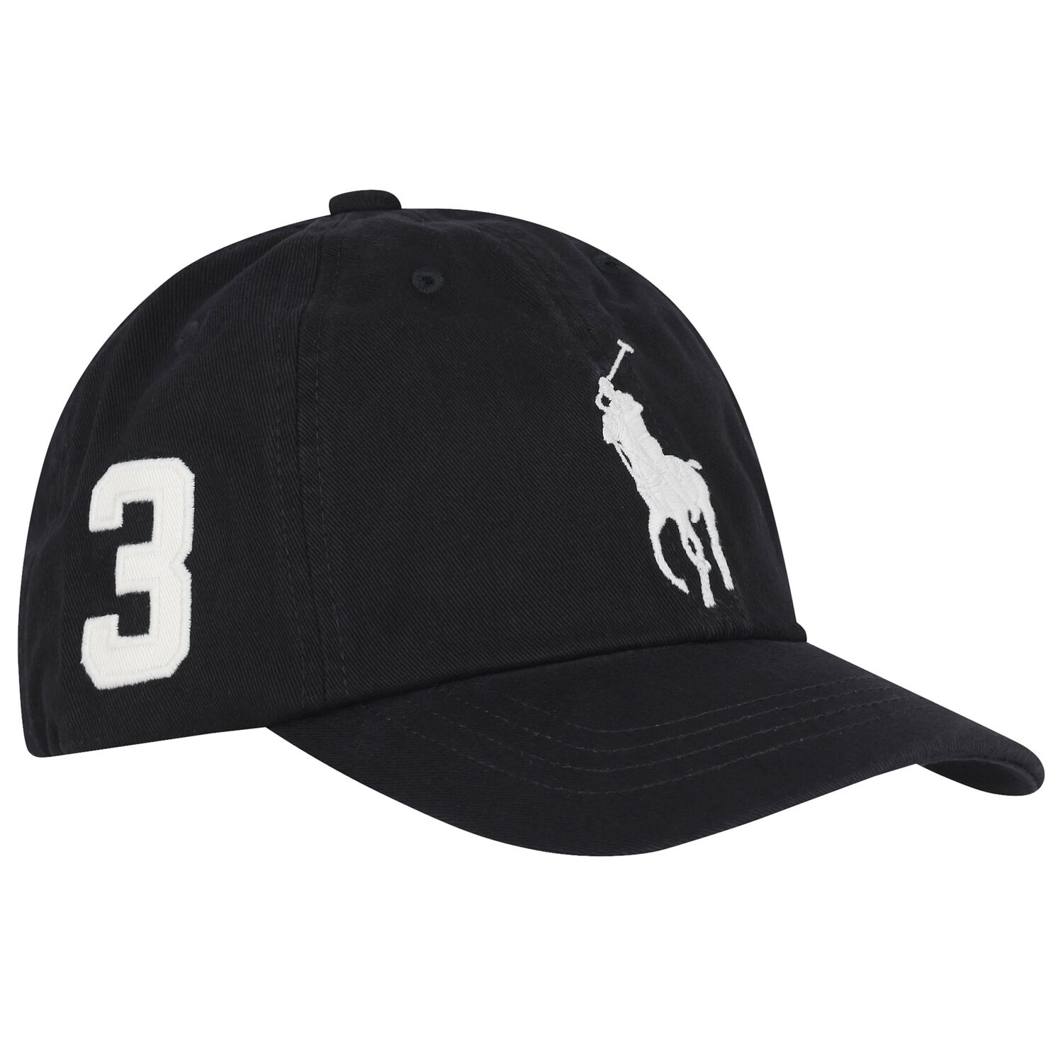 Boys Black Logo Cap, 2, hi-res