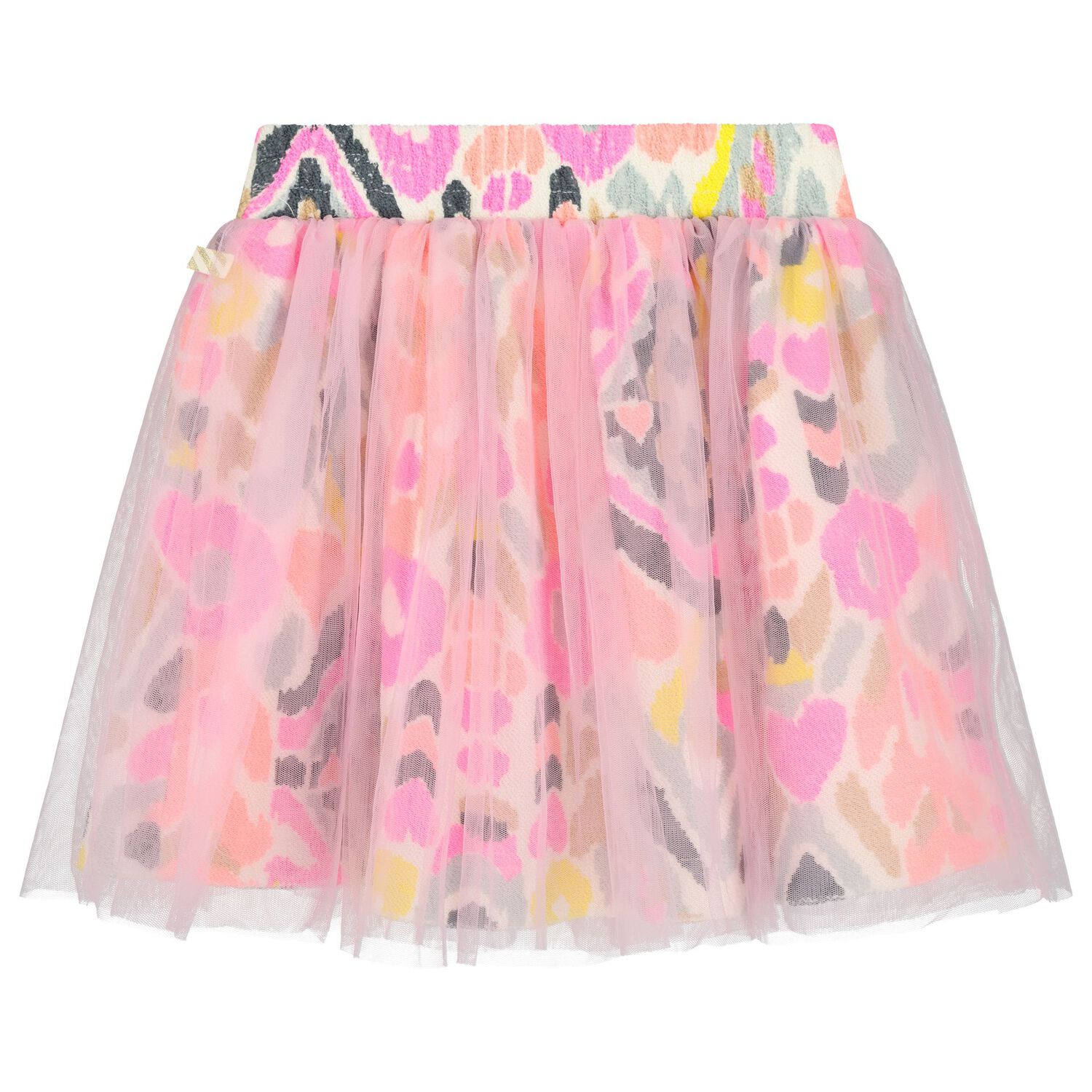 Girls Pink Abstract Skirt, 1, hi-res