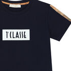 Boys Navy Blue Logo T-Shirt, 1, hi-res