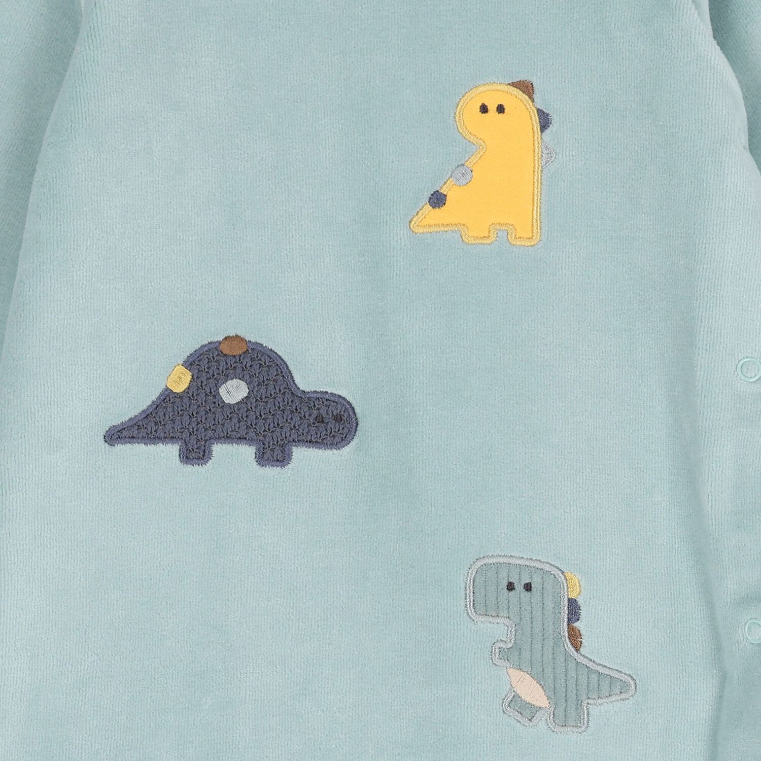 Baby Boys White & Green Dinosaur Babygrows ( 2-Pack ), 1, hi-res