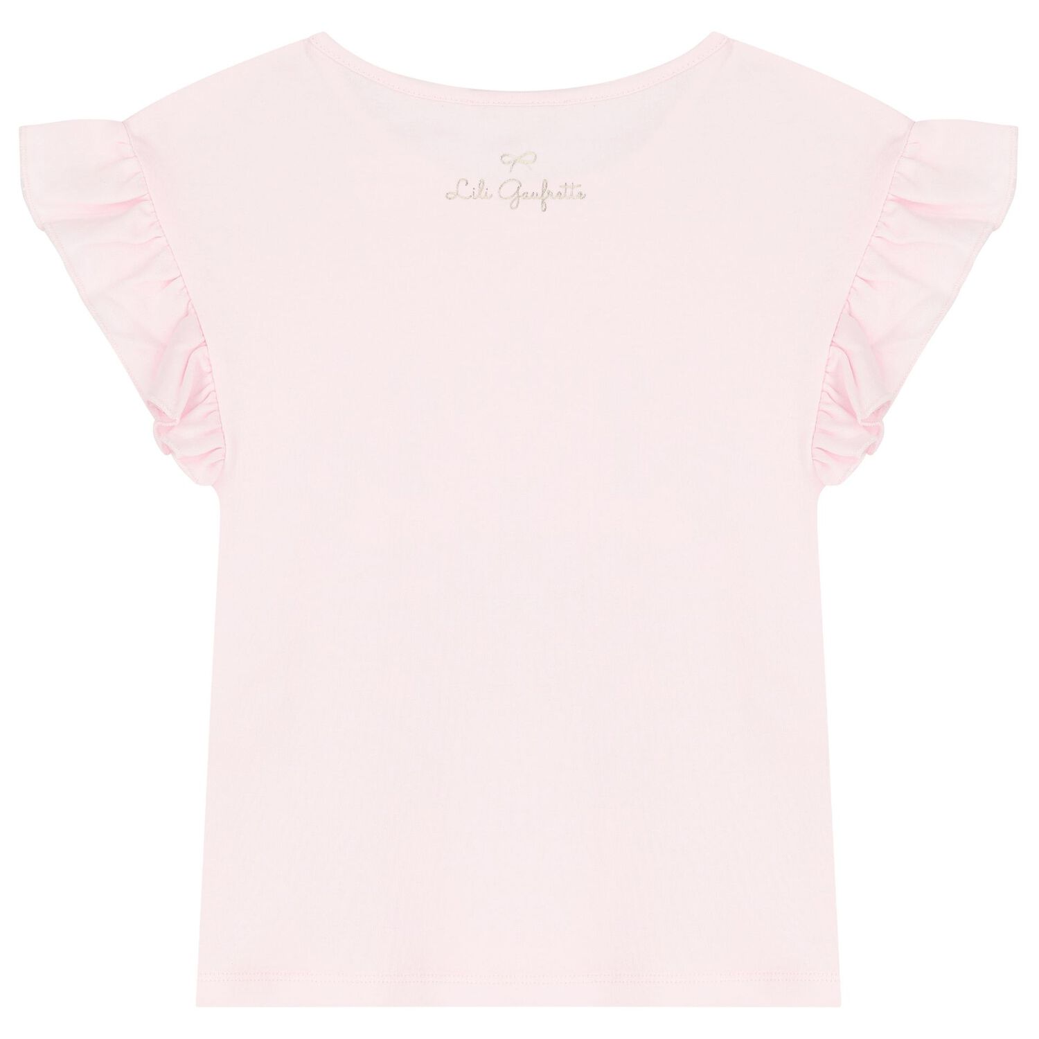 Girls Pink Ballerina Logo T-Shirt, 1, hi-res image number null